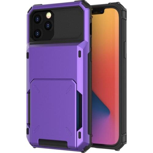 Card Holder Case Dual Layer Hybrid Hard Case For iPhone 13 12 11 Pro Max iPhone 13 mini x xr xs 6 6s 7 8 Plus se 2020 Cover Capa