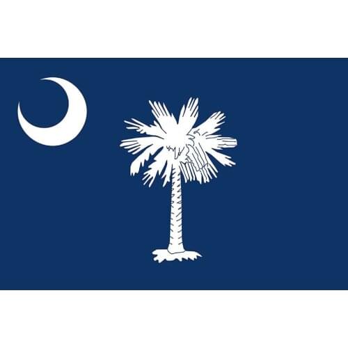 CustPrint South Carolina Flag US State Flags 90cmx150cm/60cmX90cm Custom Digital Printing Banner w/ 2 Grommets
