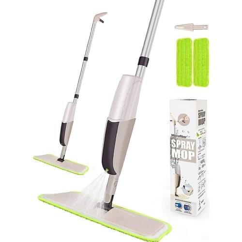 Hardwood Spray Mop for Floor Cleaning Microfiber Mop for Tile Floors Wet Dry Mop With Sprayer And 2 Mop Pads 1 Refilla