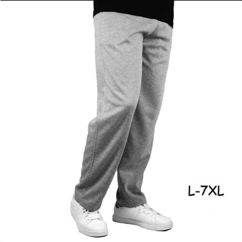 Mens Sports Pants Straight Fitness Football Running Exercise Casual Pants Solid Color Sweatpants Elastic Trousers