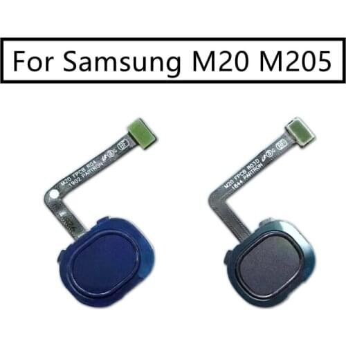For Samsung Galaxy M20 M205 Fingerprint Scanner Flex Cable Touch Sensor ID Home Button Return Ribbon Flex Cable Repair Parts