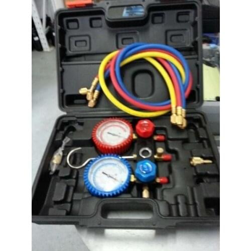 Air conditioning and refrigeration dual pressure, Refrigerant gauge check test air conditioning and fluoride,pressure gauges