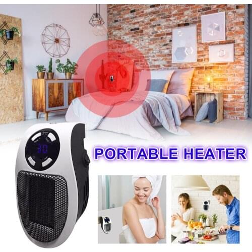220-240V Wall-Outlet Mini Electric Air Heater Powerful Warm Blower Fast Heater Fan Stove Radiator Room Warmer For Home Office