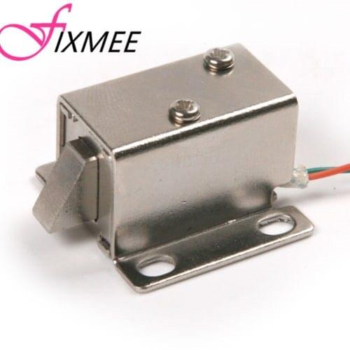 Fixmee DC 12V Cabinet Door Electric Lock Assembly Latch Solenoid