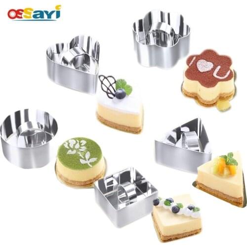 DIY Stainless Steel Cake Moulds Fondant Cookie Biscuit Cutter Mold Kitchen Cake Baking & Pastry Tools Bakeware