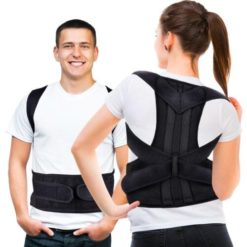 2020 Back Waist Posture Corrector Adjustable Belt Lumbar Brace Spine Support Adults Vest Trainer Comfortable Relieve Back Pain