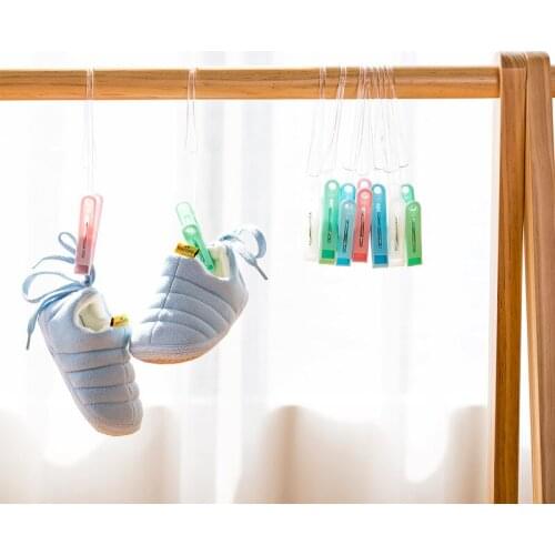 15pcs/lot Multi-function plastic clamps, with rope windproof clamps