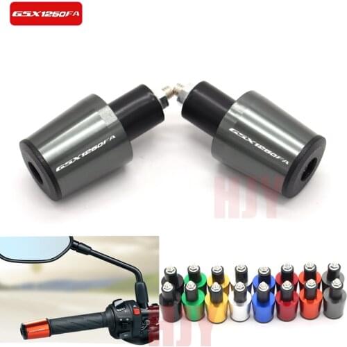 Motorcycle 7/8'' 22MM Handlebar Grips Handle Bar Cap End Plugs For SUZUKI GSX1250 F/SA/ABS GSX1250FA GSX 1250 FA 2010-2016