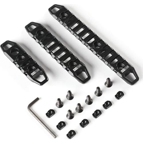 Hollow Section 3 7 11 Slots Picatinny Weaver Rail Mount Keymod M-lok Rail Sections for Hunting Airsoft Handguard Mount