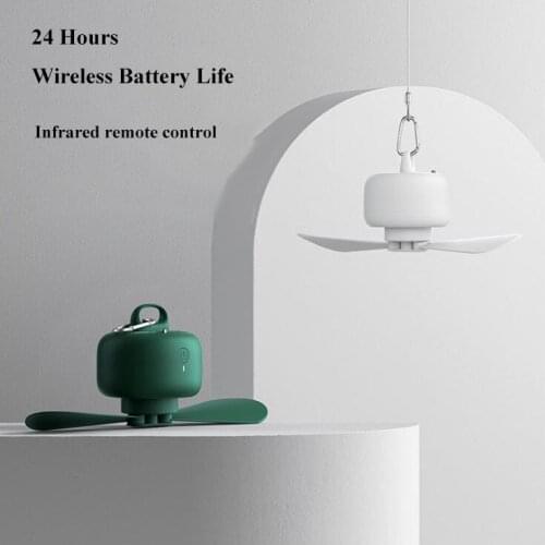 Ceiling fan USB rechargeable 8000mAH portable storageable household electric ceiling fan with remote control