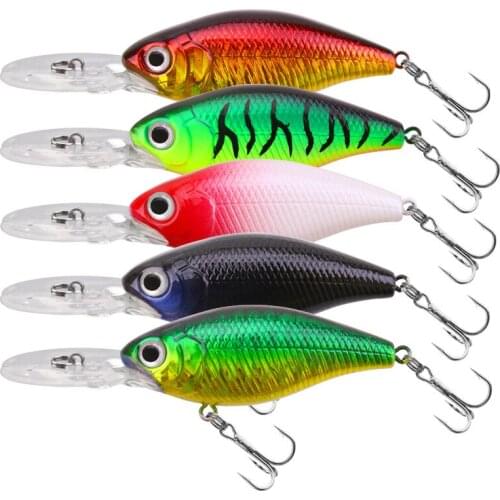 Lifelike Fishing Lure 75mm/7.8g Steel Ball Artificial Baits Bionic Crankbaits Fishery Material Wobblers for Trolling River Lures