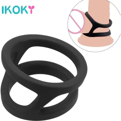 Silicone Cockring Penis Ring Sex Toys for Men Male Masturbator Cock Exerciser Delay Ejaculation Erotic Tools Adult Products Shop