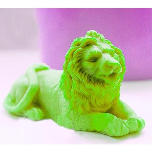 Lions Silicone molds soap mold lions silicone soap molds3d lion silica gel die 3D Aroma stone mould lion candle mould