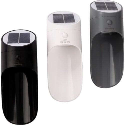 Solar Fence Lights Outdoor, Solar Wall Deck Lights LED Garden Decorative Lighting Waterproof Automatic Solar Patio Lamps