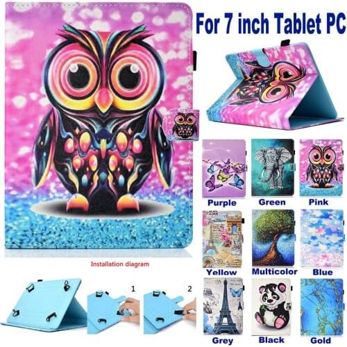 Universal Case for 7" 7inch Tablet PC case Cover Protective Stand for ASUS Samsung Visual Land Huawei Apple Touchscreen Tablet