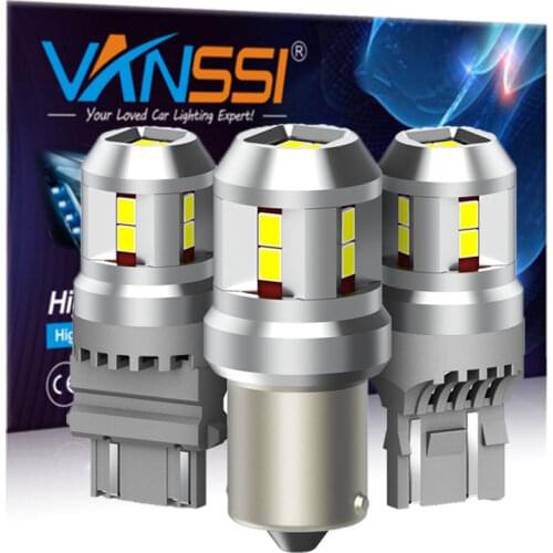 VANSSI 1156 BA15S P21W LED T20 7443 7444 992 W21/5W LED Bulbs Bright White 12SMD 2835 Chip 3157 4157 3057 P27/7W 3457 LED Bulbs