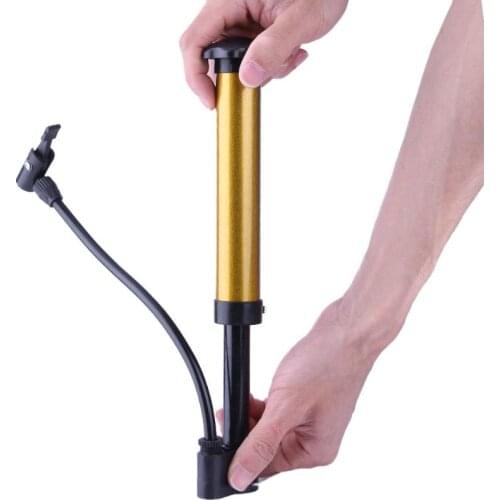 29cm Mini Bicycle Pump High Pressure Cycling Hand Air Pump Ball Tire Inflator MTB Mountain Bike Pump Gold