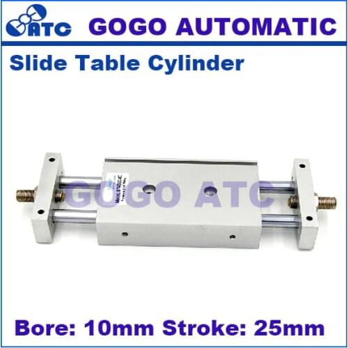 GOGO High quality double rod biaxial pneumatic piston cylinder STMB10-25 10mm bore 25mm stroke air slider cylinders
