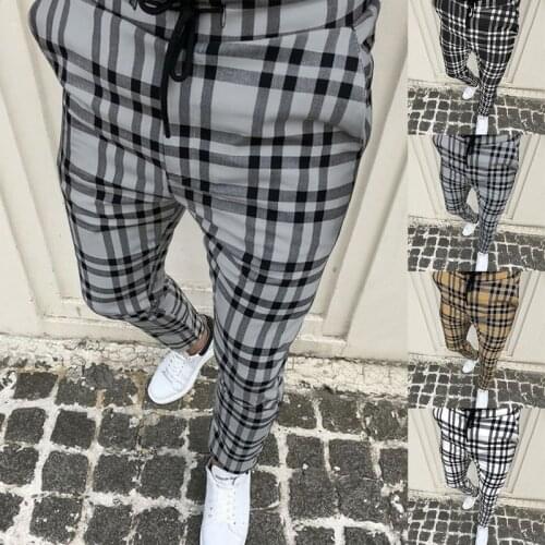 Мужские брюки в клетку WENYUJH China At AliExpress