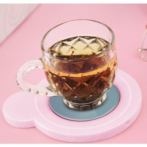 10W Electric Powered Cup Warmer Heater Pad Coffee Mug Warmer Electric Tea Warmer Auto Off Drink Warmer Plate Cup Heating Mat
