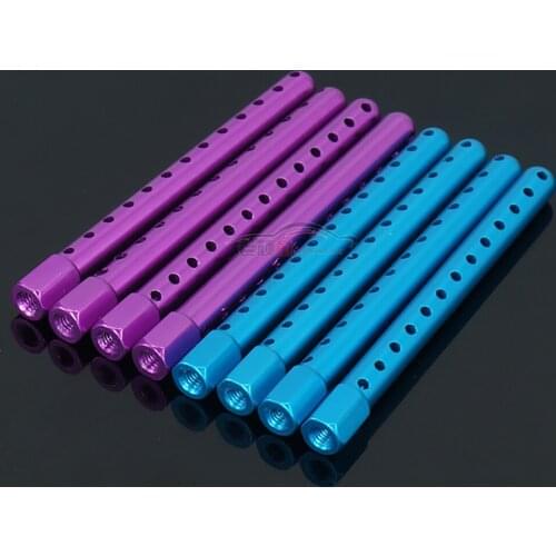 4PCS HSP 94123 94122 Car Shell Column 122037 02010 Body Mount Metal Aluminum Standoff Spacer Pillar RC Model Cars Upgrade Parts