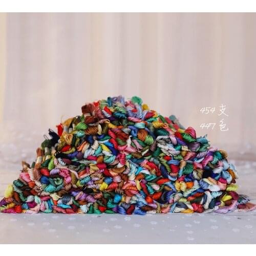 454 DMC All Colors Cotton Embroidery Floss Cross stitch Embroidery Thread 6 strands Double Mercerized Singed Egyptian long fibre