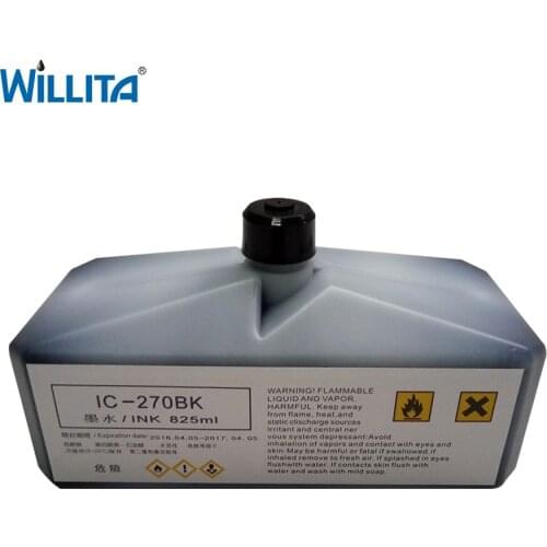 500ml Printer Inkjet Refill Dye & Pigment black Ink for Logo Letters Date Time Egg