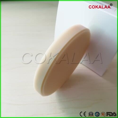 A3 dental PMMA resin disc 98*10mm 98*25mm for CAD/CAM dental lab materials with step
