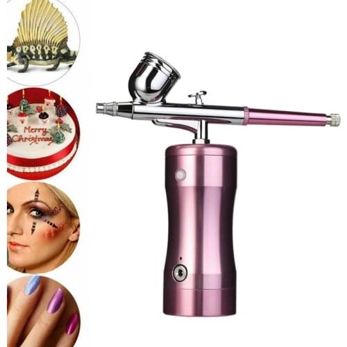 7cc Airbrush Spray Pump Pen 0.3mm Nozzles Dual Action Kit Portable Compressor Air Brush Manicure Nail Art Tattoo Cake Painting