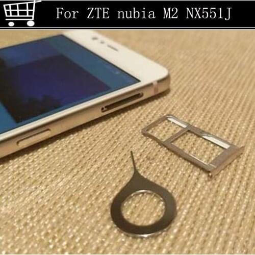 For ZTE nubia M2 NX551J 5.5inch New Original Sim Card Holder Tray Card Slot For ZTE nubia M 2 NX551J Sim Card Holder
