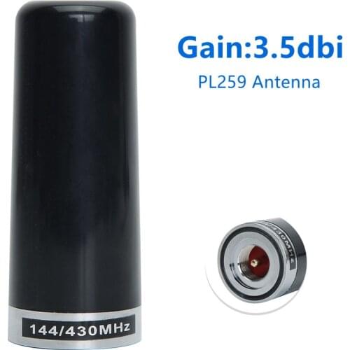 Dual Band 144/430MHz Car Radio Antenna PL259 with Magnetic Base 5M Cable for Ham Radio Amateur Radio Mobile Transceiver