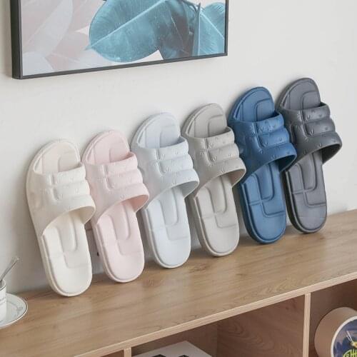 EVA Japanese couple bathroom slippers female non slip soft bottom light summer home slipper man designer slippers