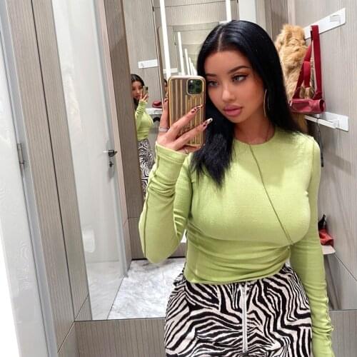 3 Colors Irregular Rotating Outer Stitching Slim Thick Warm High Elastic Small Stand-Up Collar Long-Sleeved Bottoming T-Shirt