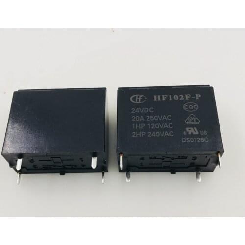 HF102F-P-24VDC 4pin 20A 250VAC JQX-102F-P-24VDC relays