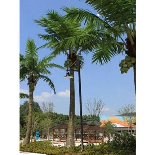 YL Imitation Coconut Tree Indoor and Outdoor Shopping Mall Large Tropical Green Plant Decoration Palm Tree Pot