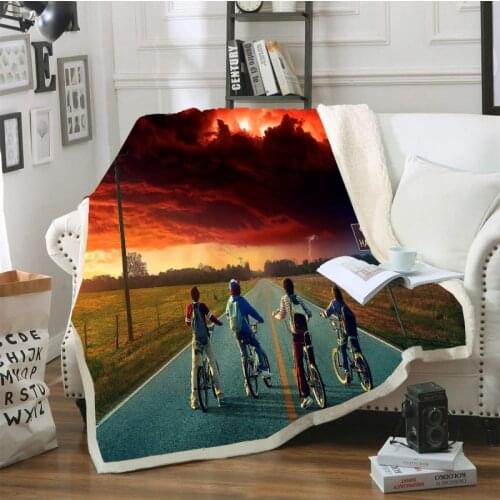 Fashion Individuality Blanket Hiking Picnic Travel Winter Thick Couch Cover Hot Movies Bedspread Sherpa Fleece Throw Blanket