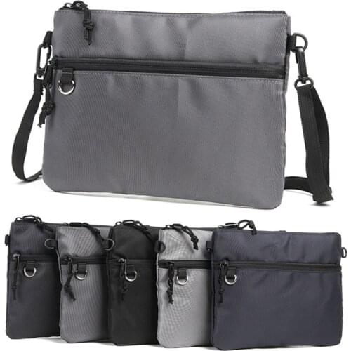 Fashion Mens Bags Light Canvas Shoulder Bag Casual Crossbody Bags Waterproof Business Shoulder Bag Pack Bicycle Sport Rucksack