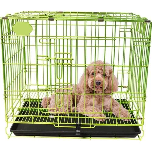 Nano paint dog cage small dog dog cage double lock bolt medium dog with toilet indoor square dog nest pet cage