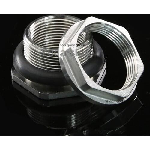 1/2''3/4"1" 1-1/4" 1-1/2" 2'' BSP Male Thread 304 Stainless Steel Pipe Single Rotatable Fitting Nut Water Tank Jointer Connector