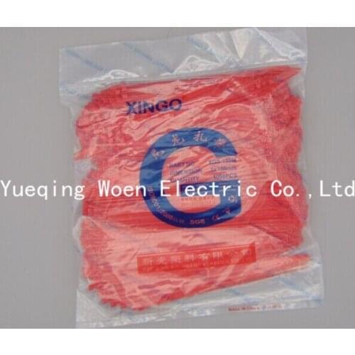 Nylon cable ties XGS-150M 3*150 color red 150mm