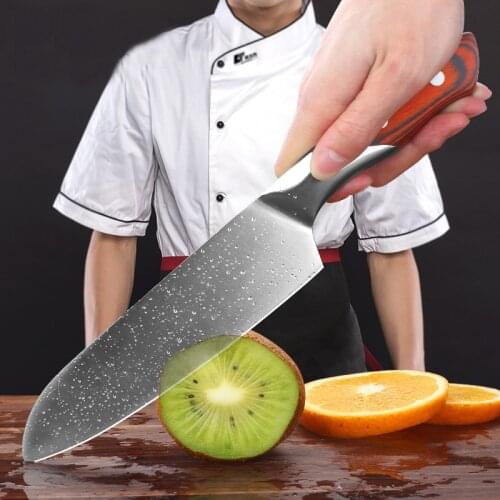 New Japanese Style Stainless Steel Kitchen Knife Paring Utility Santoku Bread Chef Slicing knife High Carbon Steel Cooking Knive