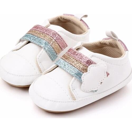 Newborn Baby Girls Boys Shoes Cotton PU Comfortable Mixed Colors Fashion Toddler First Walkers Anti-slip Kids Shoes 2021 Summer