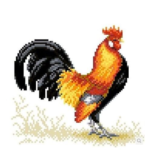 Embroidery Package Top Quality Cross Stitch Kits Cock Animal