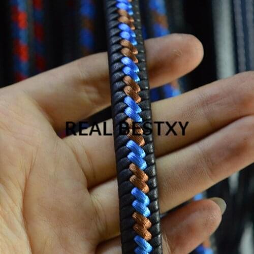 5m/lot approx: 12*6mm Flat nylon string Leather Cord Rope Thread Braiding String for Jewelry Making Craft for DIY Bracelet DIY