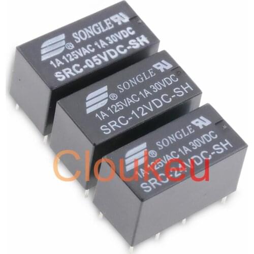 Relay SRC-05VDC 12VDC 24VDC-SH 1A 8pin