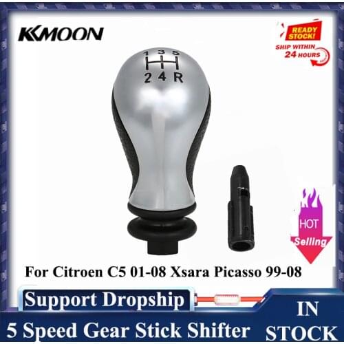5 Speed Gear Stick Shifter Lever Head Manual Car Gear Shift Knob for Citroen C5 01-08 Xsara Picasso 99-08
