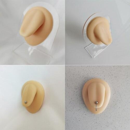 Silicone Simulation Human Navel Model Puncture and Perforation Practice Teaching Display Props Buckle Navel Substitute