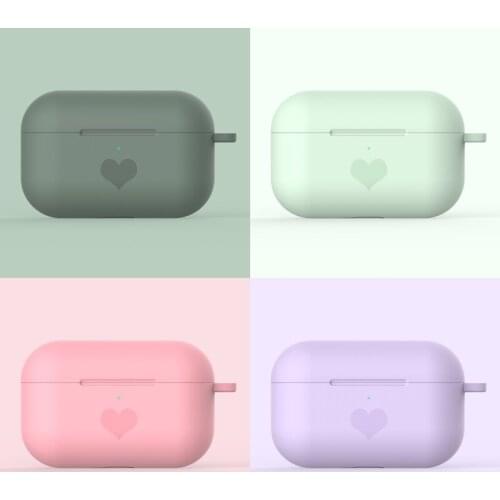 Heart Design Silicone Case For Airpods Pro Case Wireless Bluetooth Case For Airpod 3 Case Cover For Air Pods pro Protective Bag