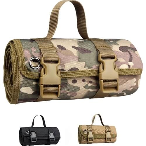 Tactical Lightweight Roll-Up Shooting Mat Non-padded Molle Shooting Cleaning Accessories Outdoor Hunting Mat for Shot Pad