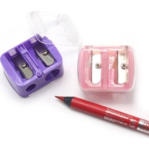 2017 Double Holes Cosmetic Sharpener Useful Pencil Sharpener For Cosmetic Brush / Eyeliner Pencil / Makeup Pencil
